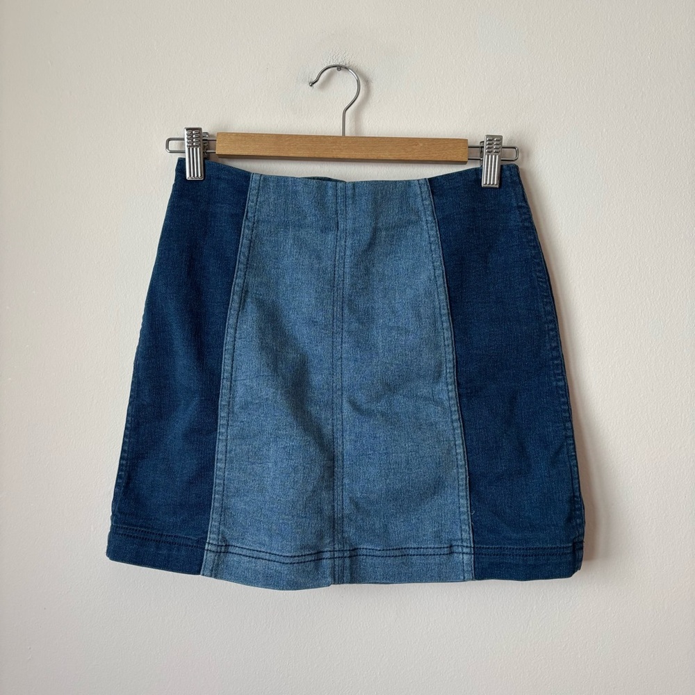 Free People Modern Femme Denim Mini Skirt 4